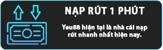 Yeu88 nhà cái nạp rút nhanh nhất hiện nay